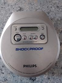 Lettore CD Philips digitale shock proof a pile