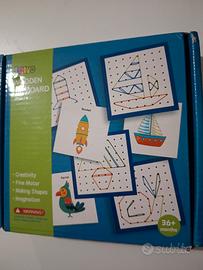 Wooden geoboard