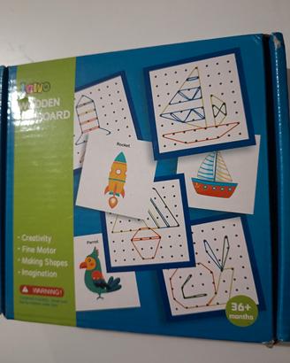 Wooden geoboard