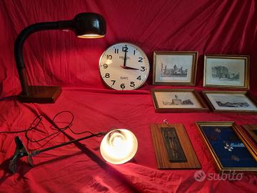 vario materiale vintage - lampade, orologio breil 