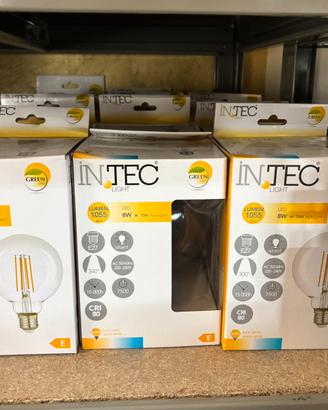 12xIntecLampadina Led Globo E27 8W 1055lm 2700K