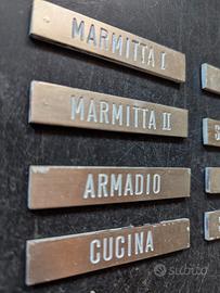 Targhe per cucina d'epoca 