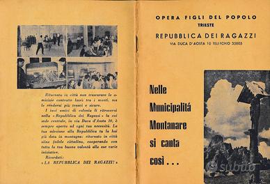 Libretto canzoni della Repubblica dei Ragazzi