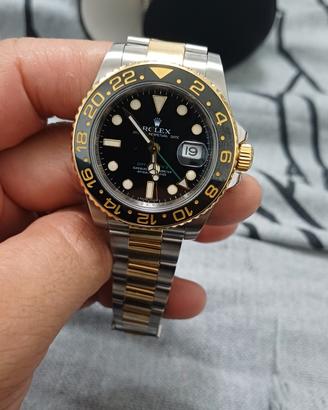 rolex gmt acciaio  oro 