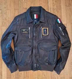 Pilot giubbotto in pelle aeronautica militare