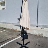 Ombrellone da giardino 3 x 3 mt, mod. Banana Ecrù