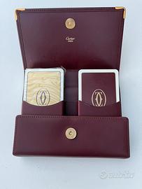 Porta carte da gioco Cartier in pelle