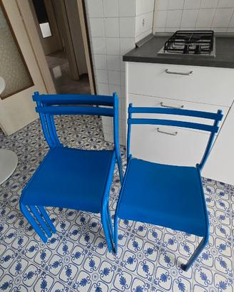 Sedia da cucina blu IKEA 4 pezzi, € 10 al pezzo