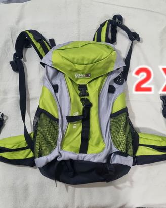 2 zaini trekking nuovi 25Lt 8848 cisalfa