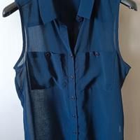 Camicetta Senza Maniche OKEYSI – Taglia S – Blu 
