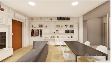 Libreria moderna in metallo