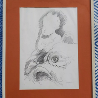 Mimmo domenico valinotti quadro disegno a matita r