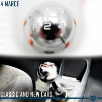 POMELLO Leva Cambio SILVER PER Porsche 912 4 MARCE