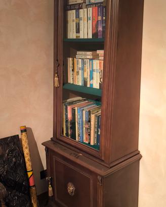 Vetrinetta in legno porta libri