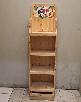 ESPOSITORE LEGNO A 4 RIPIANI ESTATHE' BIO