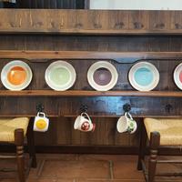 piattiera e porta tazze anni 60 