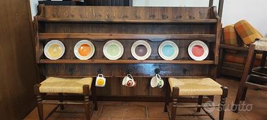 piattiera e porta tazze anni 60 