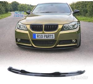 SPOILER LIP BMW E90 E91 05-08 LOOK M NERO LUCIDO