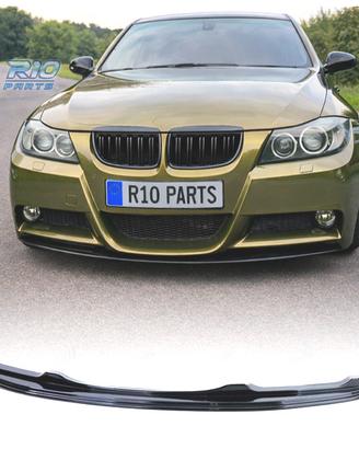 SPOILER LIP BMW E90 E91 05-08 LOOK M NERO LUCIDO
