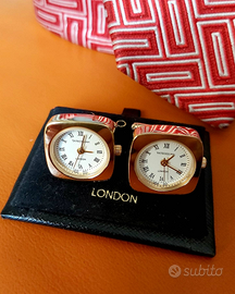 Gemelli da camicia con orologio