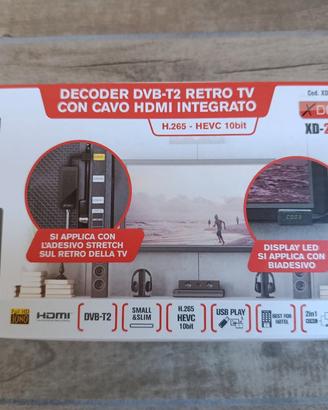 Decoder per digitale terrestre X Dome  HD DVB T2 