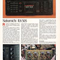 Nakamichi RX-505E (Europe) Deck a cassette TOP