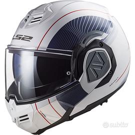 Casco moto modulare ls2 ff906 advant cooper bianco