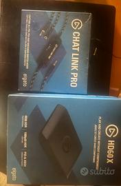 Kit Streaming Elgato HD60X + Cavo Chat Link Pro