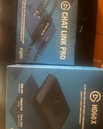 Kit Streaming Elgato HD60X + Cavo Chat Link Pro