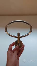 Attaccapanni in acciaio satinato ann '70