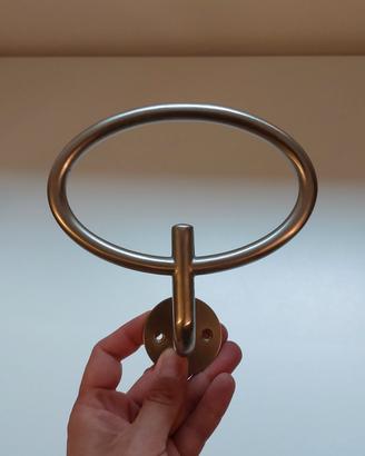 Attaccapanni in acciaio satinato ann '70