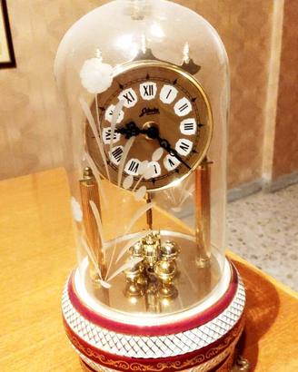 OROLOGIO A TORSIONE DORATO CAMPANA DI VETRO