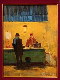 Renato Natali dipinto ad olio anni 40' autentico