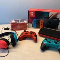 Nintendo con accessori e 8 giochi