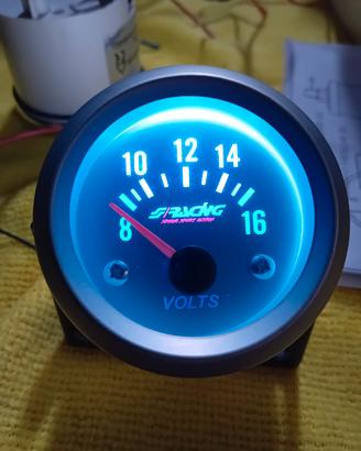 tuning auto voltmetro orologio  cruscotto 12 volt