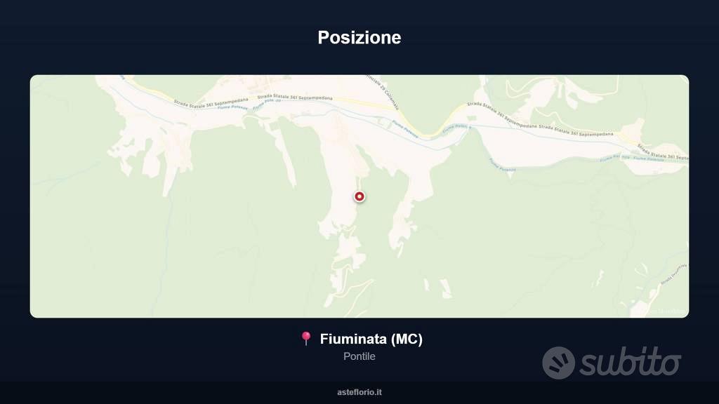 Immobile in asta di 250 m² a Fiuminata - Vista 4