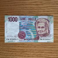 Banconota Mille 1000 Lire Montessori