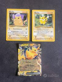 ⚡️Lotto Carte Pokémon Pikachu Old & Modern 🇮🇹