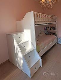 Letto a castello per cameretta Moretti Compact