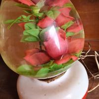 Lampada vintage anni 70 a immersione con rose – Sp