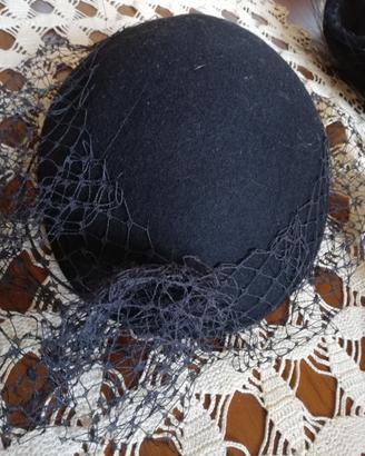 Cappello donna vintage con veletta 