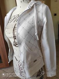 Felpa primaverile bianca donna