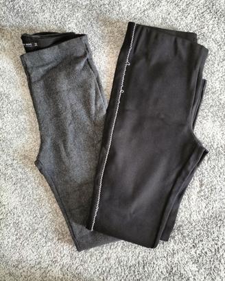 Set 2 Pantaloni leggins Zara taglia M