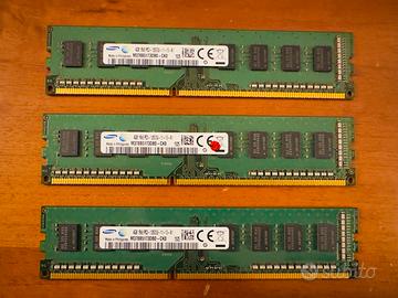 Samsung 4GB DDR3 1600MHz PC3-12800 - 3 moduli 12GB