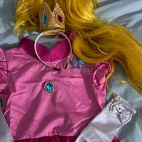 Vestito Peach Carnevale principessa di Super Mario