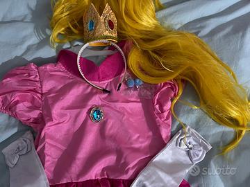 Vestito Peach Carnevale principessa di Super Mario