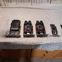 Varie schede video di varie marche