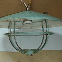 Lampadario nautico usato epoca anni 40/50 metallo