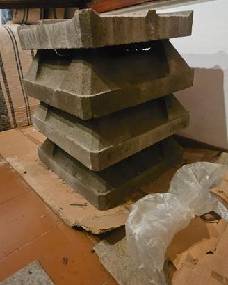 Comignolo in cemento 4 elementi 25x25.