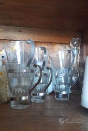 6 bicchieri da caffe in vetro